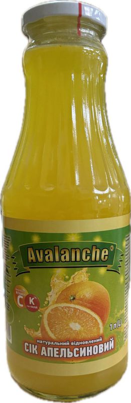 Сік Avalanche Апельсиновий Відновленний